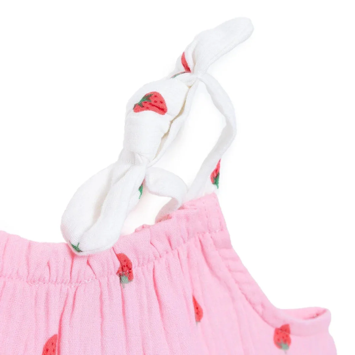 HelloBaby Girls Dress Buttoned Berry Belle Crew Neck Short Sleeve - Pink Printed - Image 7