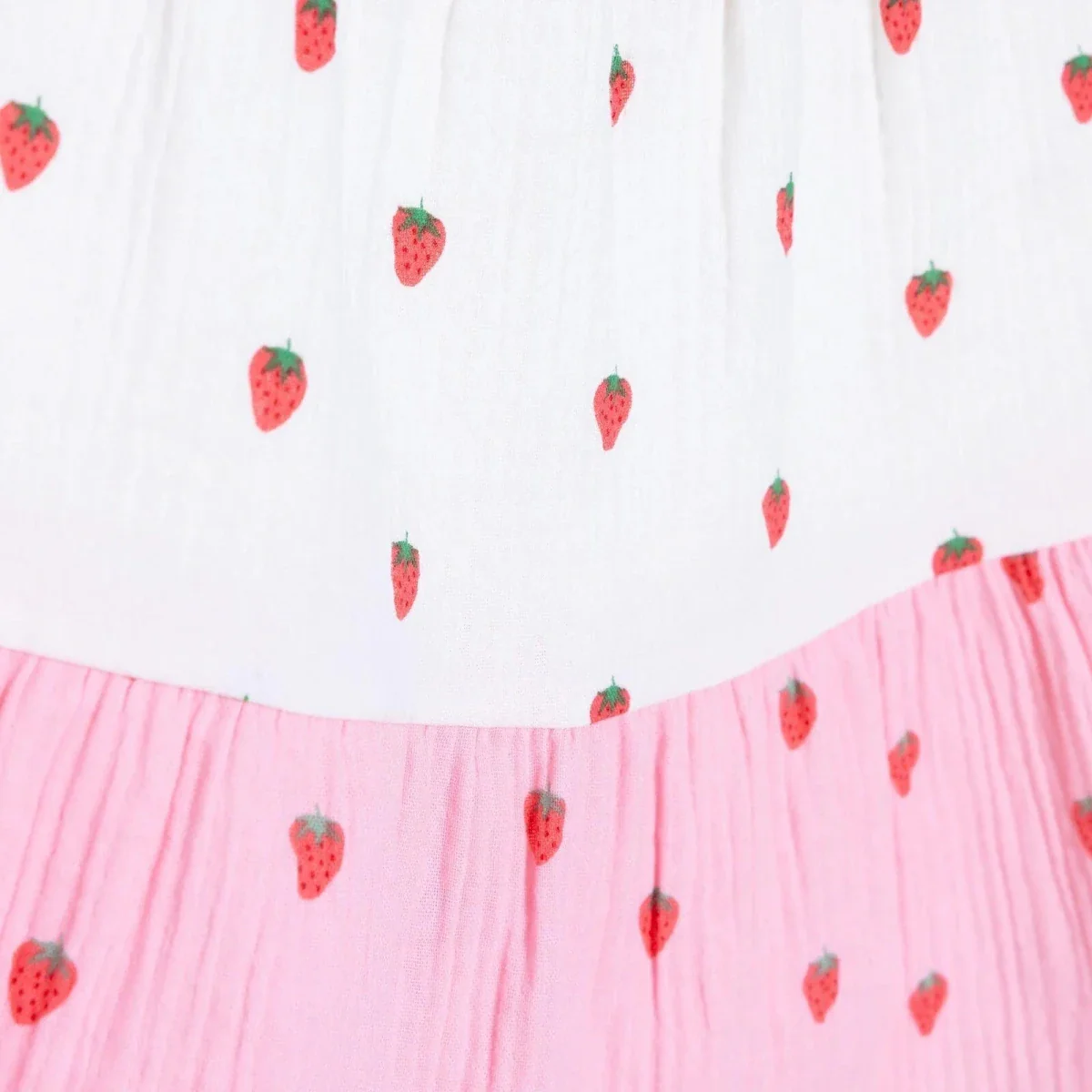HelloBaby Girls Dress Buttoned Berry Belle Crew Neck Short Sleeve - Pink Printed - Image 8