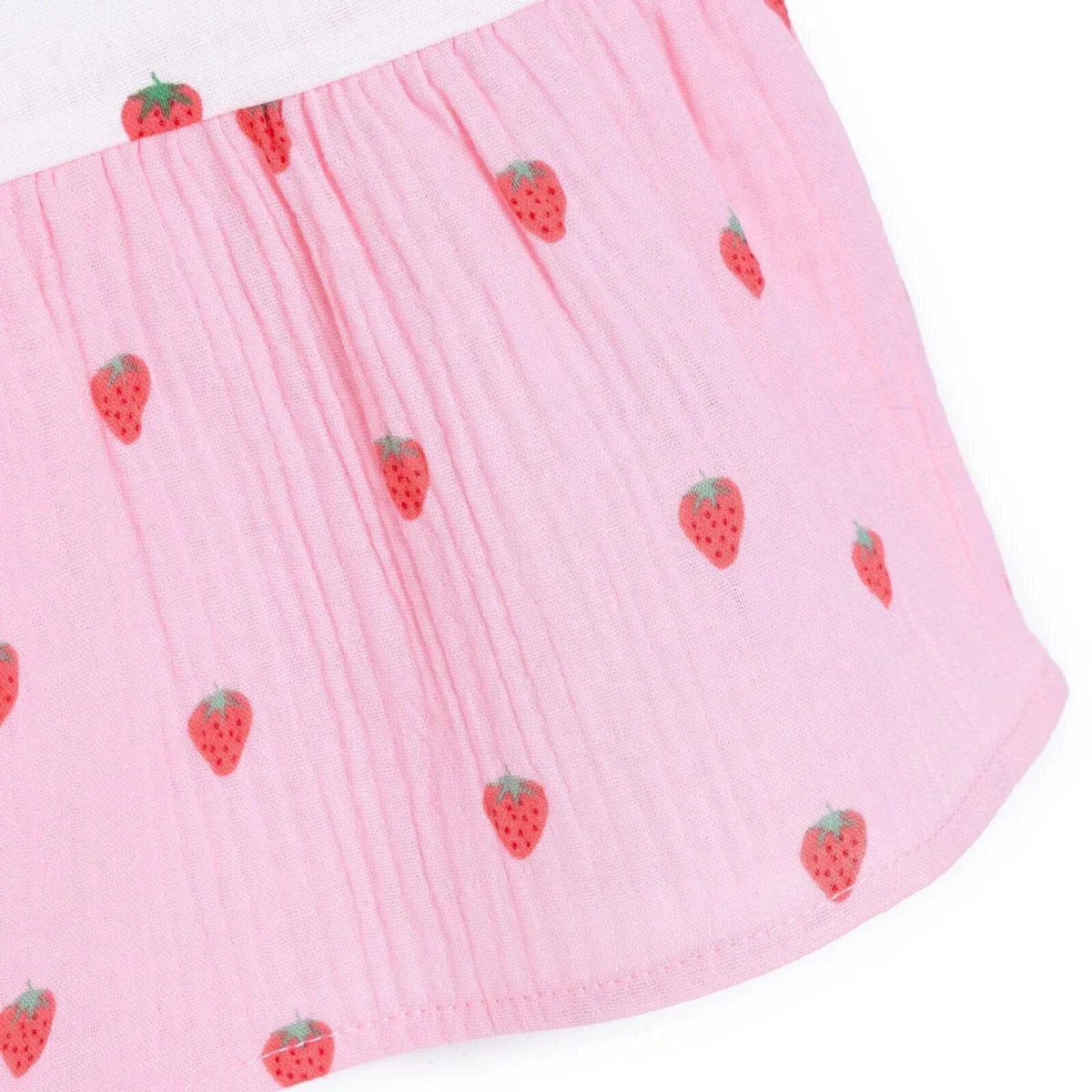 HelloBaby Girls Dress Buttoned Berry Belle Crew Neck Short Sleeve - Pink Printed - Image 9