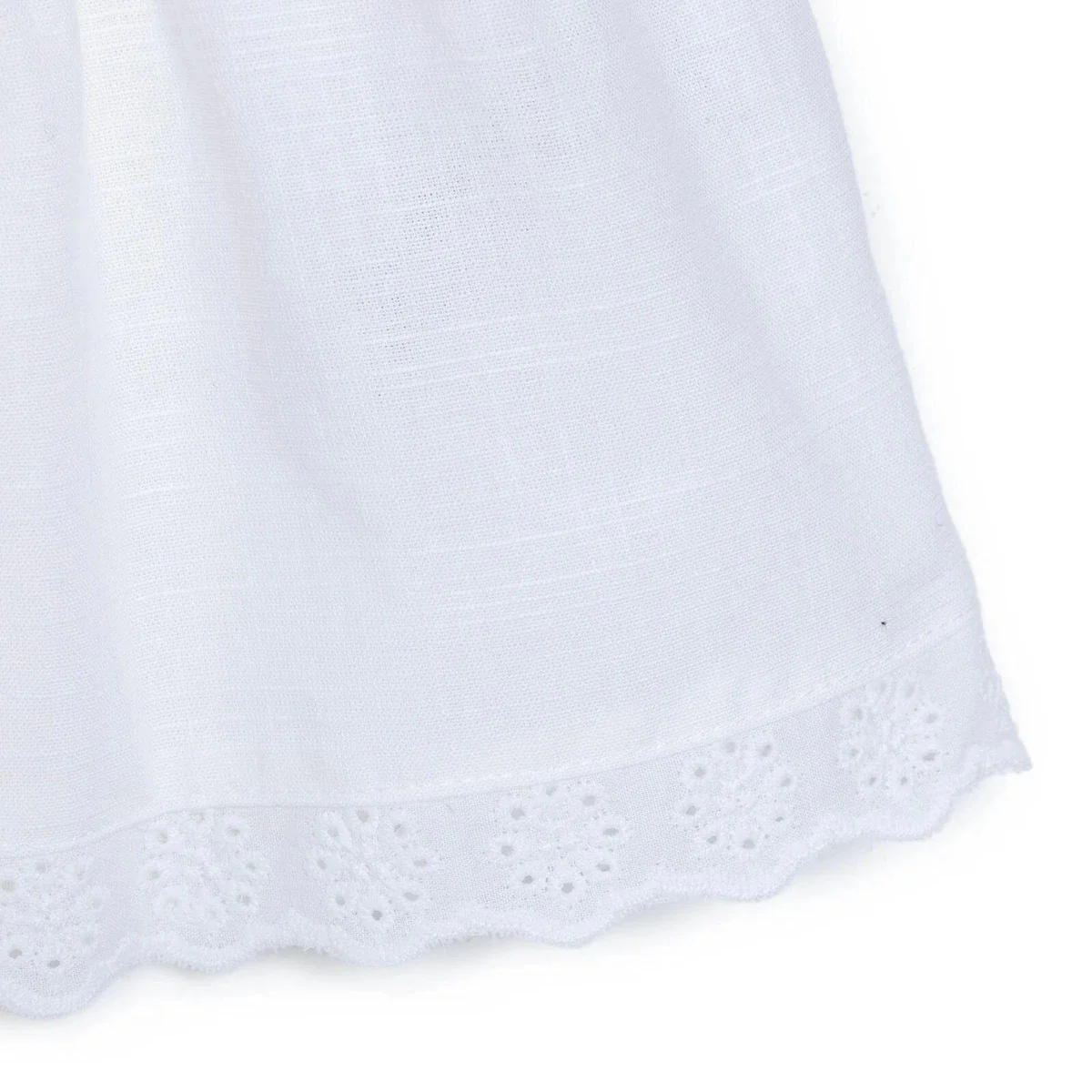 HelloBaby Girls Dress Buttoned Berry Belle Crew Neck Short Sleeve - Ecru - Image 8