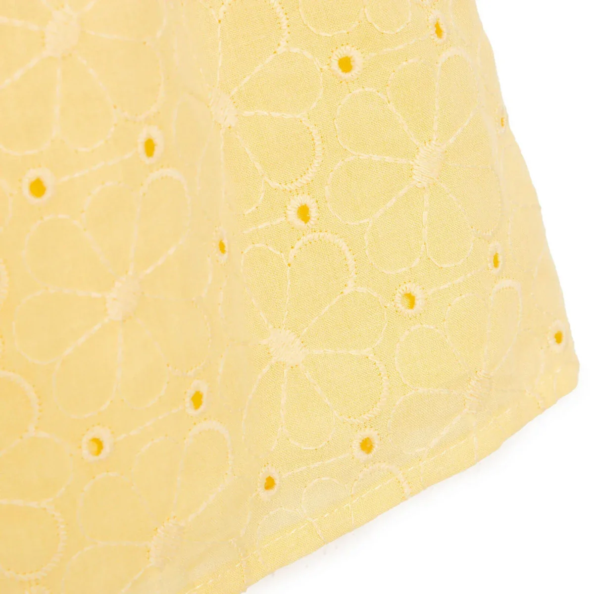 HelloBaby Girls Dress Buttoned Ditsy Flower Peter Pan Collar Short Sleeve - Yellow - Image 8