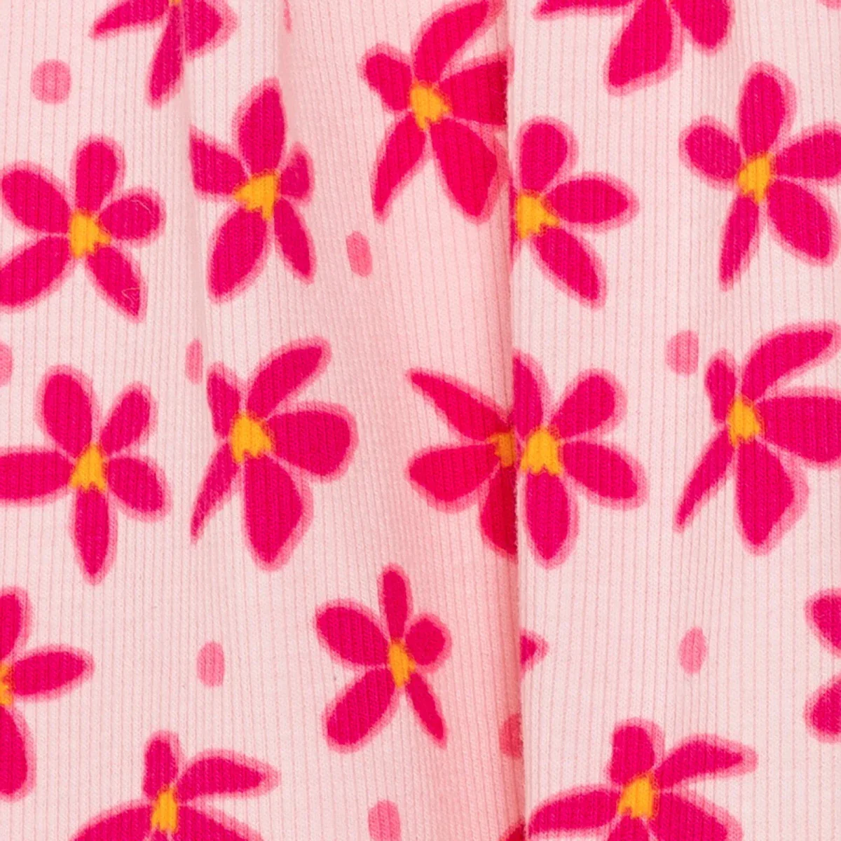 HelloBaby Girls Dress Floral Print Short Sleeve - Pink Printed - Image 3