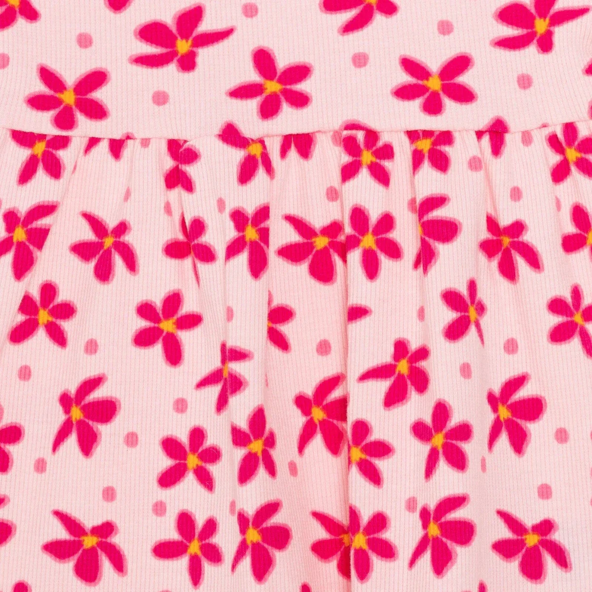 HelloBaby Girls Dress Floral Print Short Sleeve - Pink Printed - Image 5