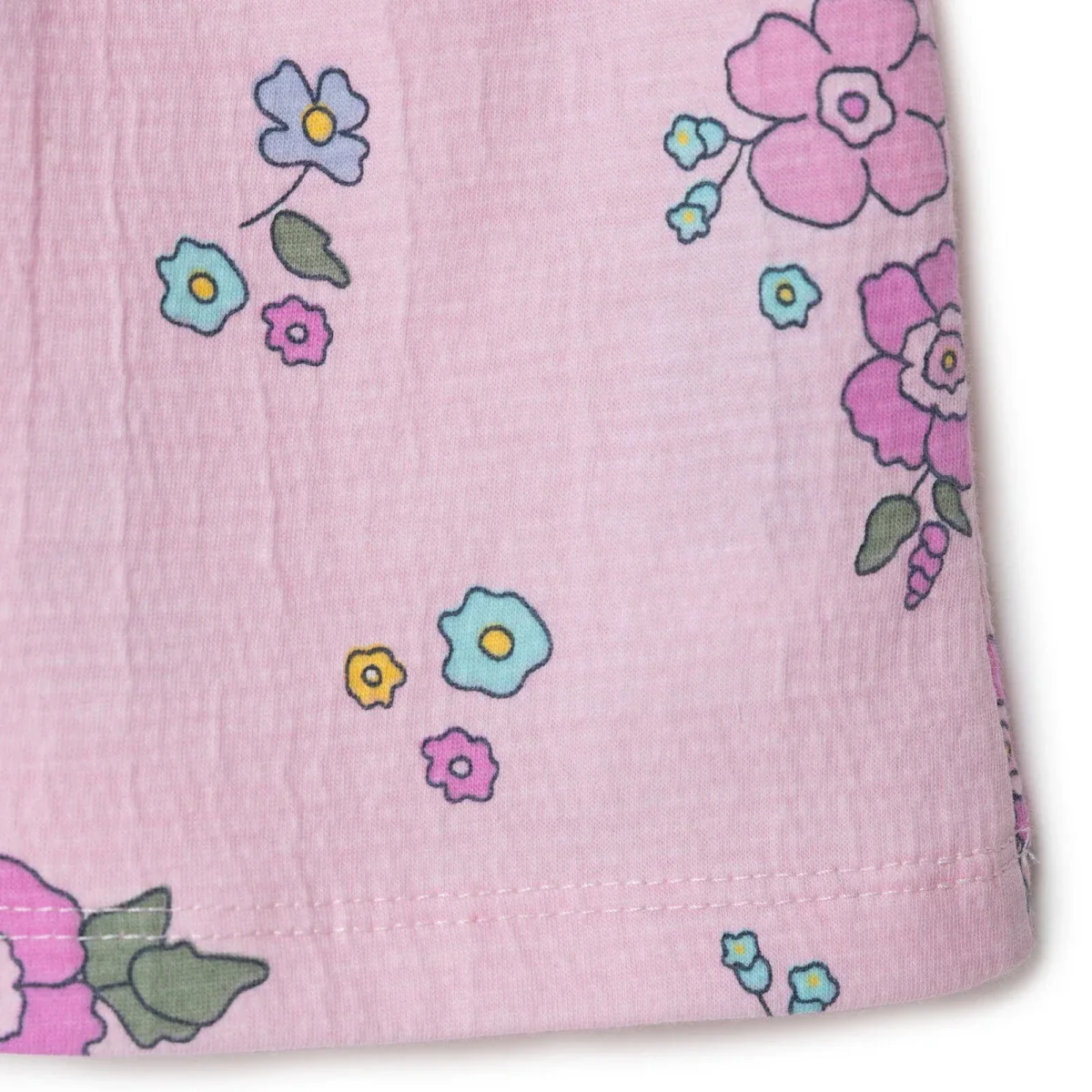 HelloBaby Girls Dress Floral Print Flower Garden Shirt Collar Short Sleeve - Pink Printed - Image 8