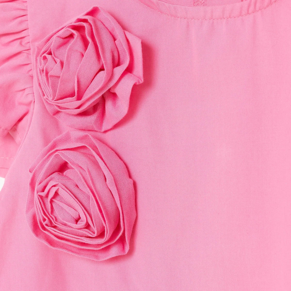 HelloBaby Girls Dress Flower Flower Garden Crew Neck Short Sleeve - Pink - Image 7