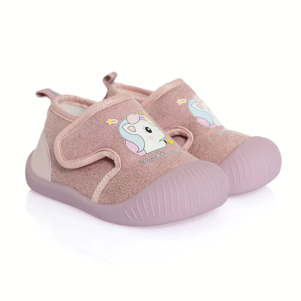 HelloBaby Girls First Step Shoes - Salmon - Image 3