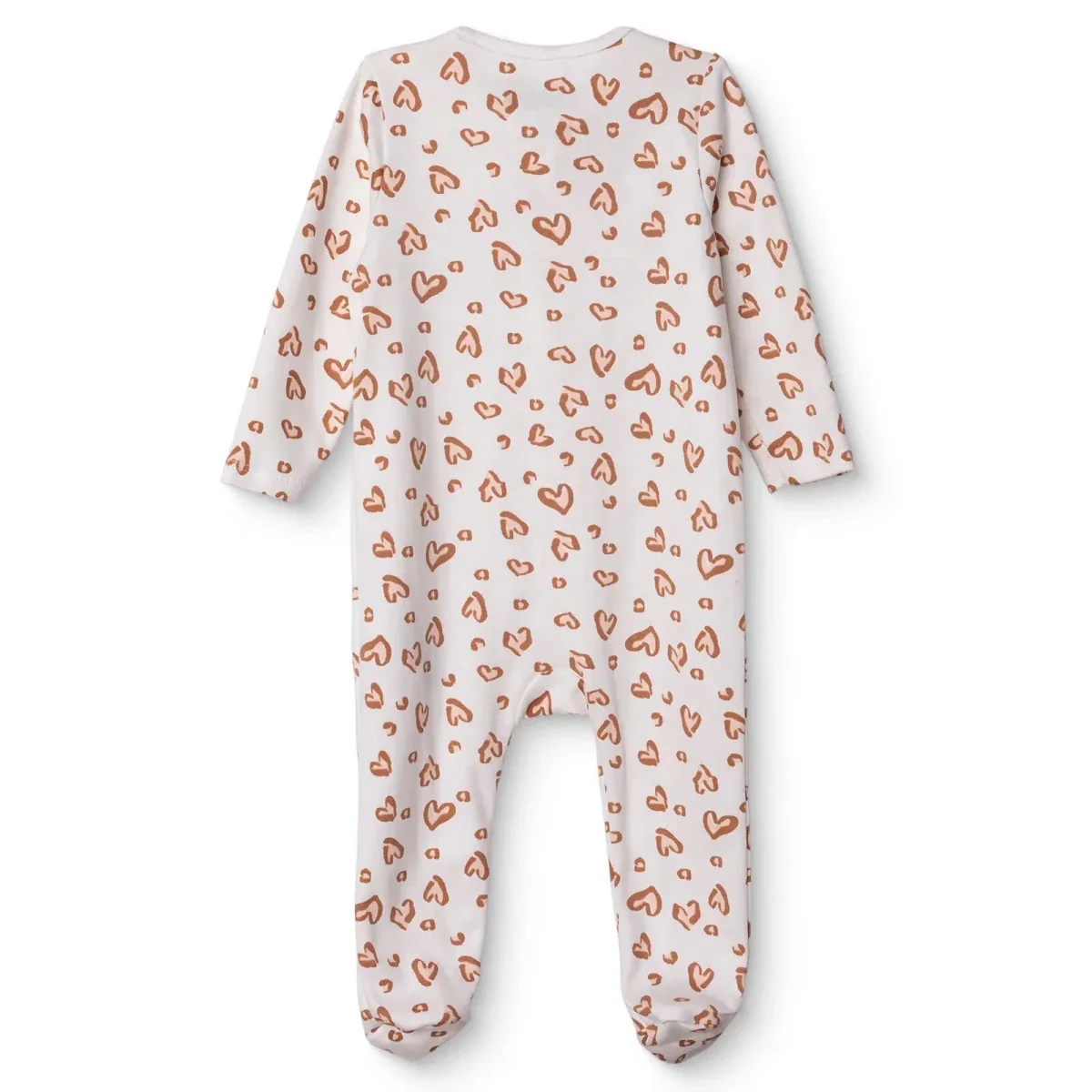 HelloBaby Girls Footed Sleepsuit Zip Fastening Crew Neck Full Length Long Sleeve - Pink - Image 2