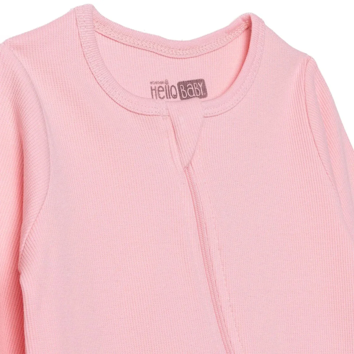 HelloBaby Girls Footed Sleepsuit - Pink - Image 3