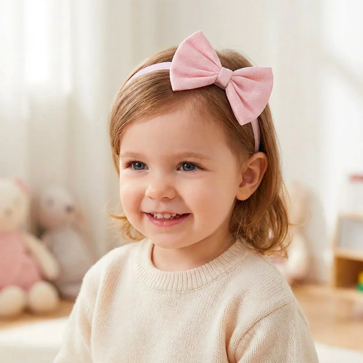 HelloBaby Girls Headband One Size - Light Pink - Image 4