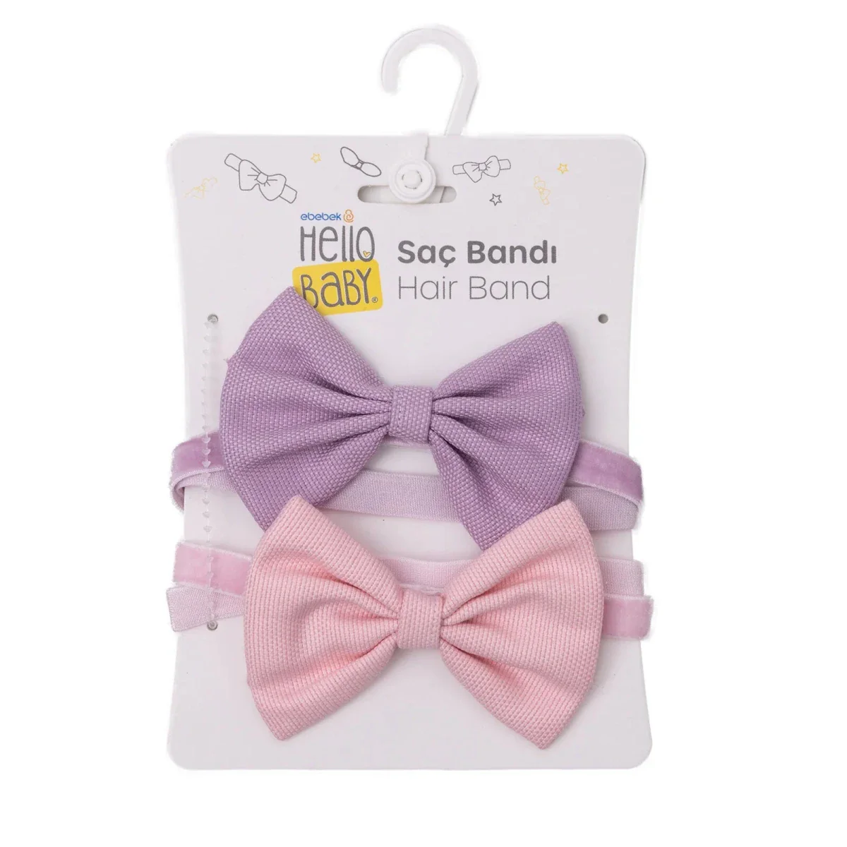 HelloBaby Girls Headband One Size - Light Pink - Image 6