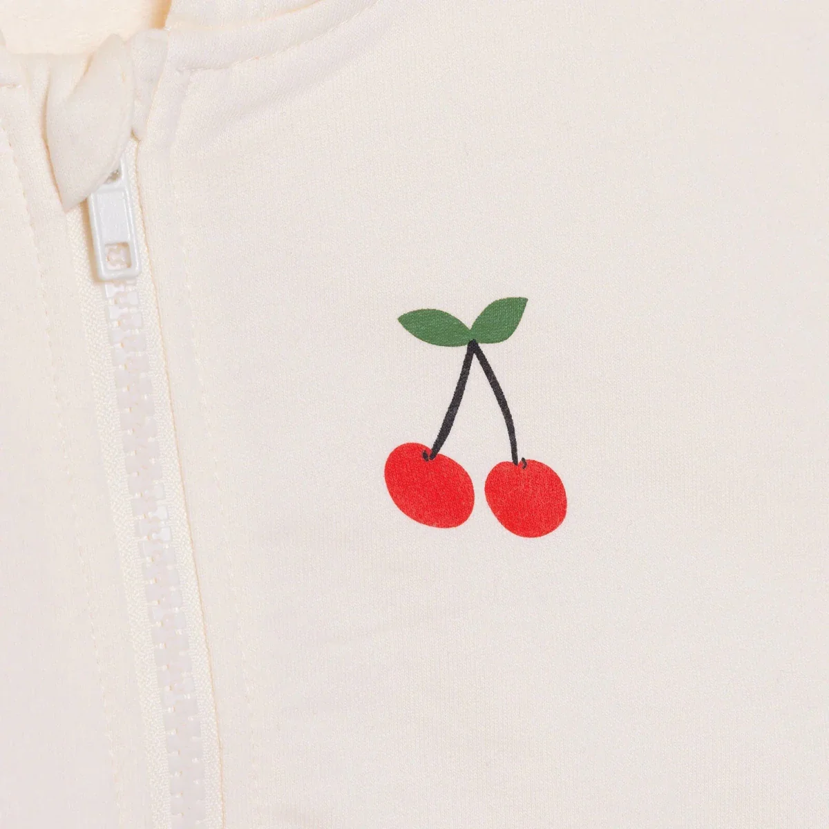 HelloBaby Girls Hooded Cardigan Crew Neck Long Sleeve - Ecru - Image 4