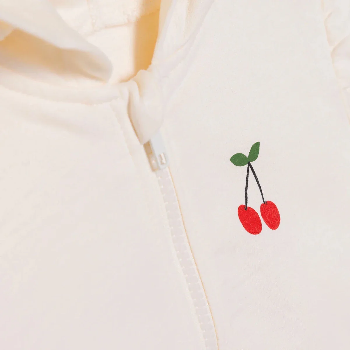 HelloBaby Girls Hooded Cardigan Crew Neck Long Sleeve - Ecru - Image 6