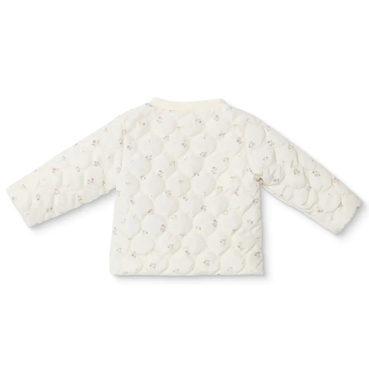 HelloBaby Girls Jacket Zip Fastening Pastel Dreams Crew Neck Long Sleeve - Ecru Printed - Image 2