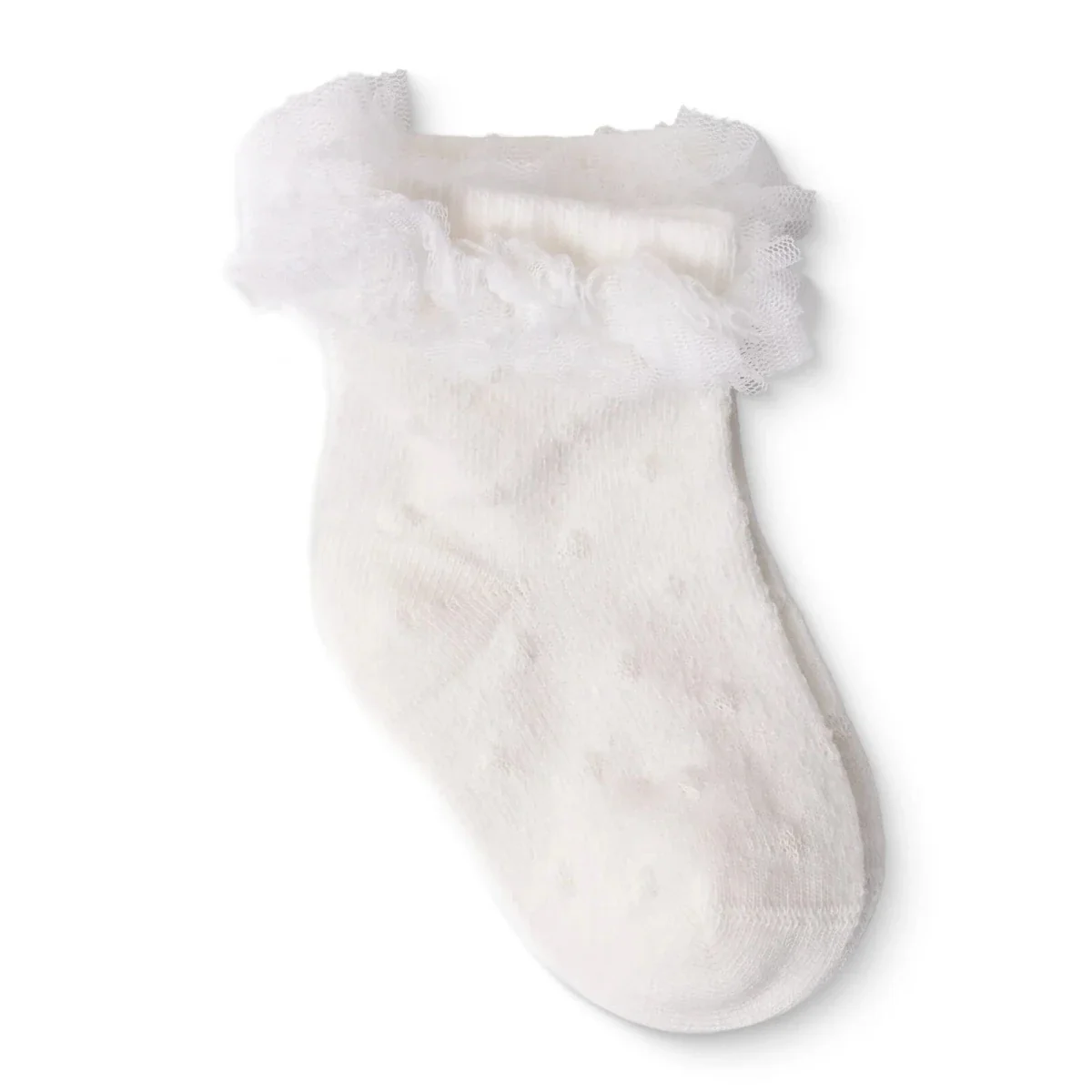 HelloBaby Girls Lace Socks - White - Image 2