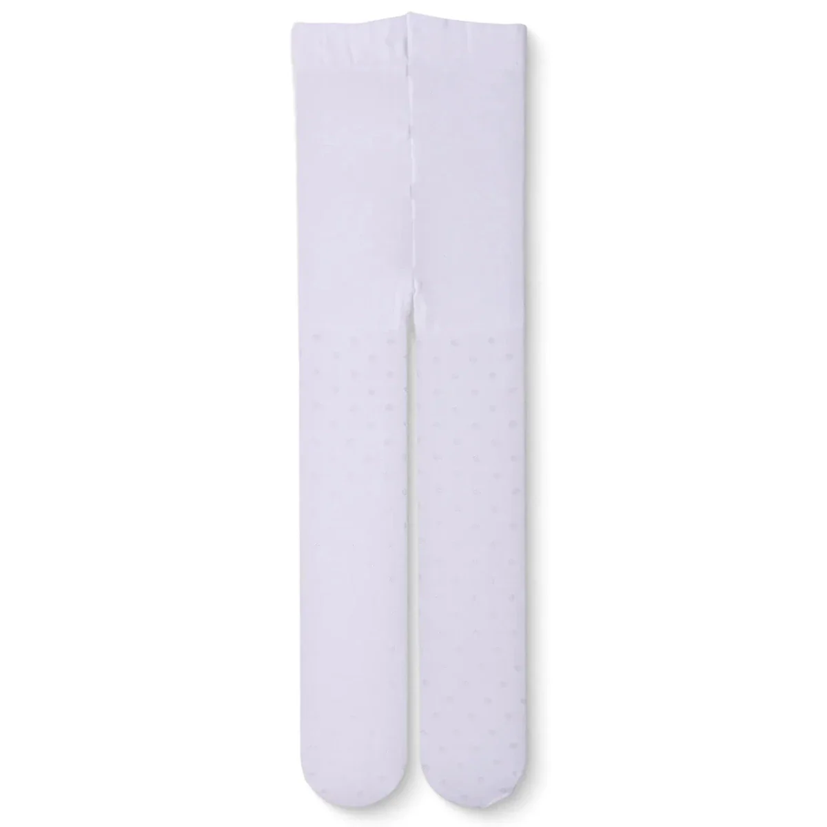 HelloBaby Girls Mesh Tights Polka Dot Print - White Printed - Image 2