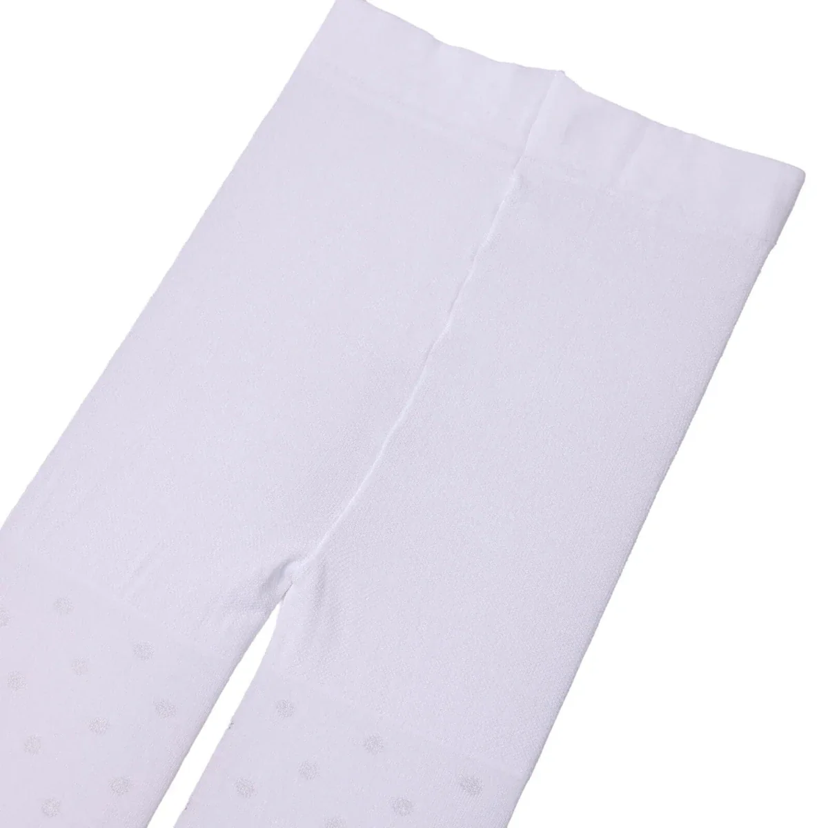 HelloBaby Girls Mesh Tights Polka Dot Print - White Printed - Image 3