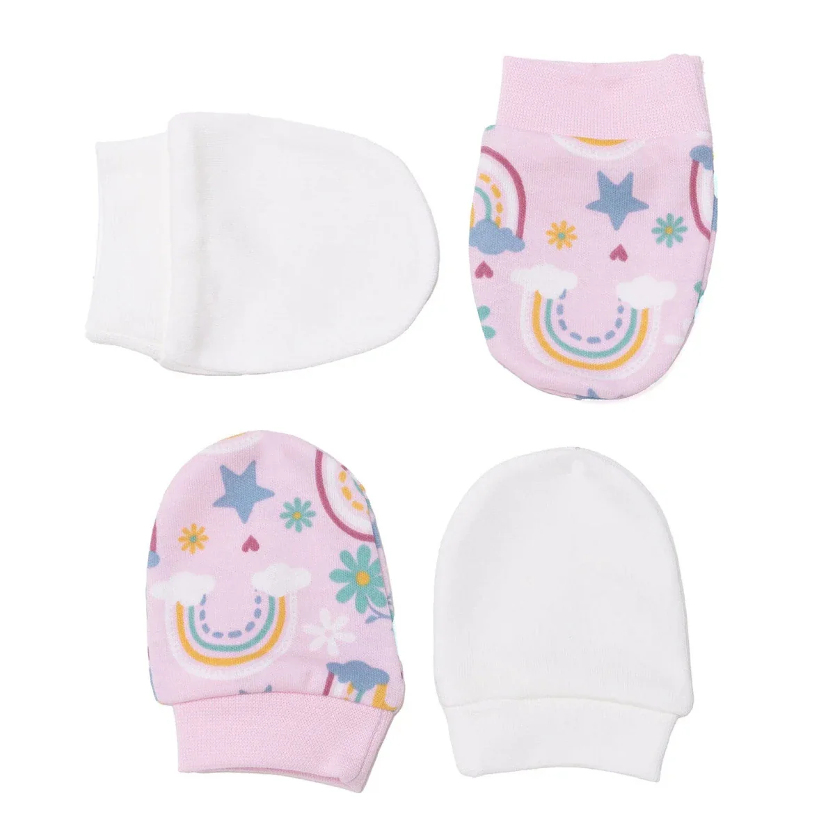 HelloBaby Girls Mitten Sky - Pink Printed - Image 3