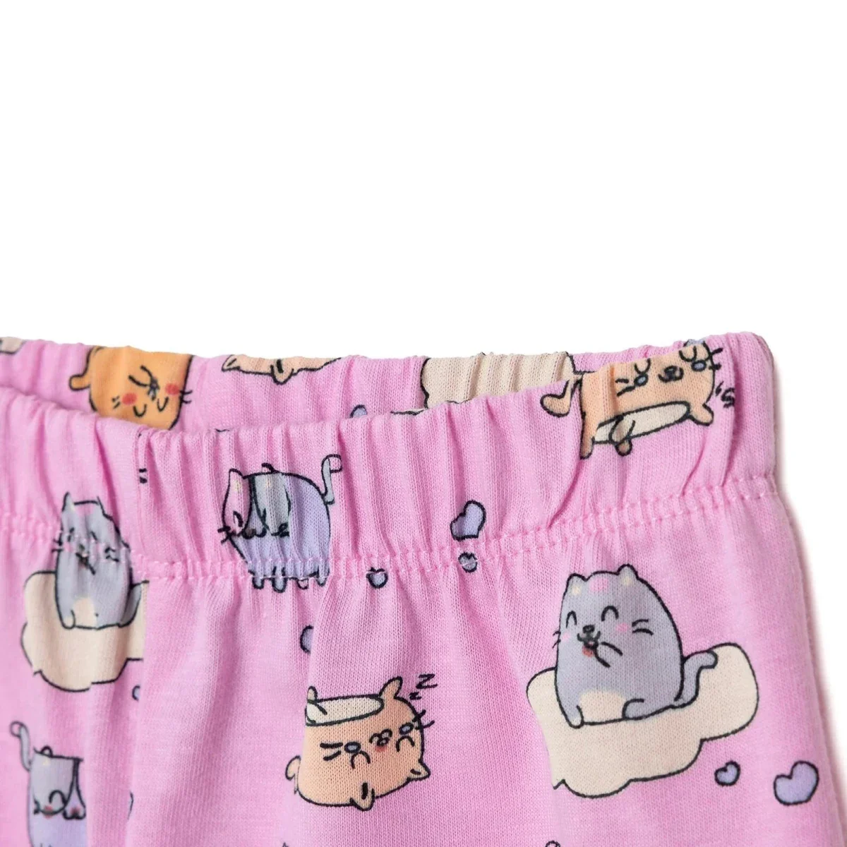 HelloBaby Girls Pyjamas Set Animal Short Sleeve - Pink - Image 5