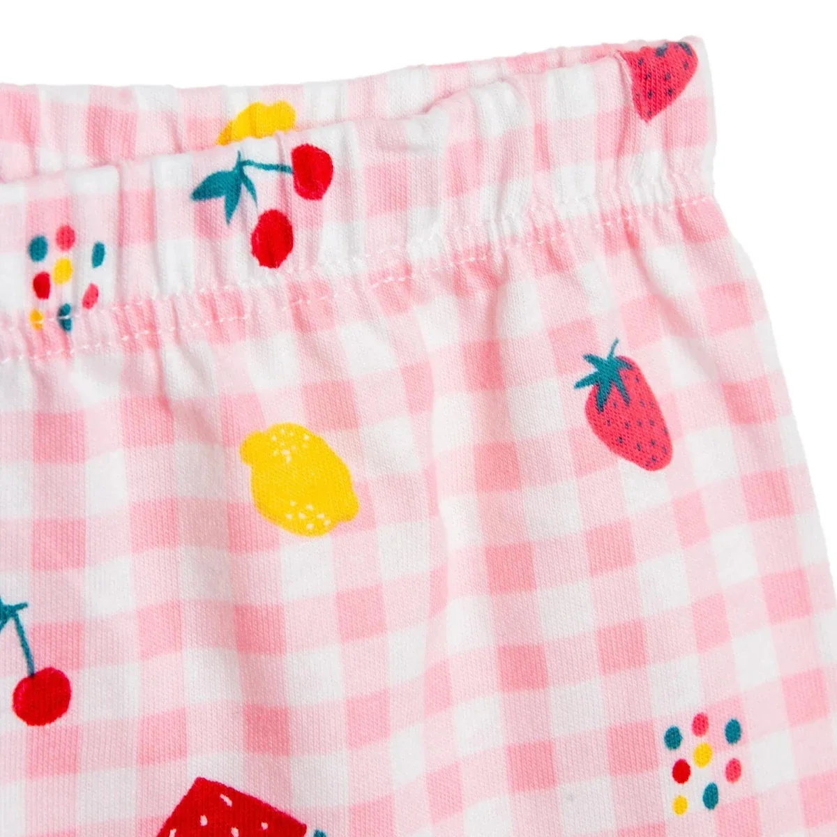 HelloBaby Girls Pyjamas Set Fruit Print Short Sleeve - Pink - Image 7