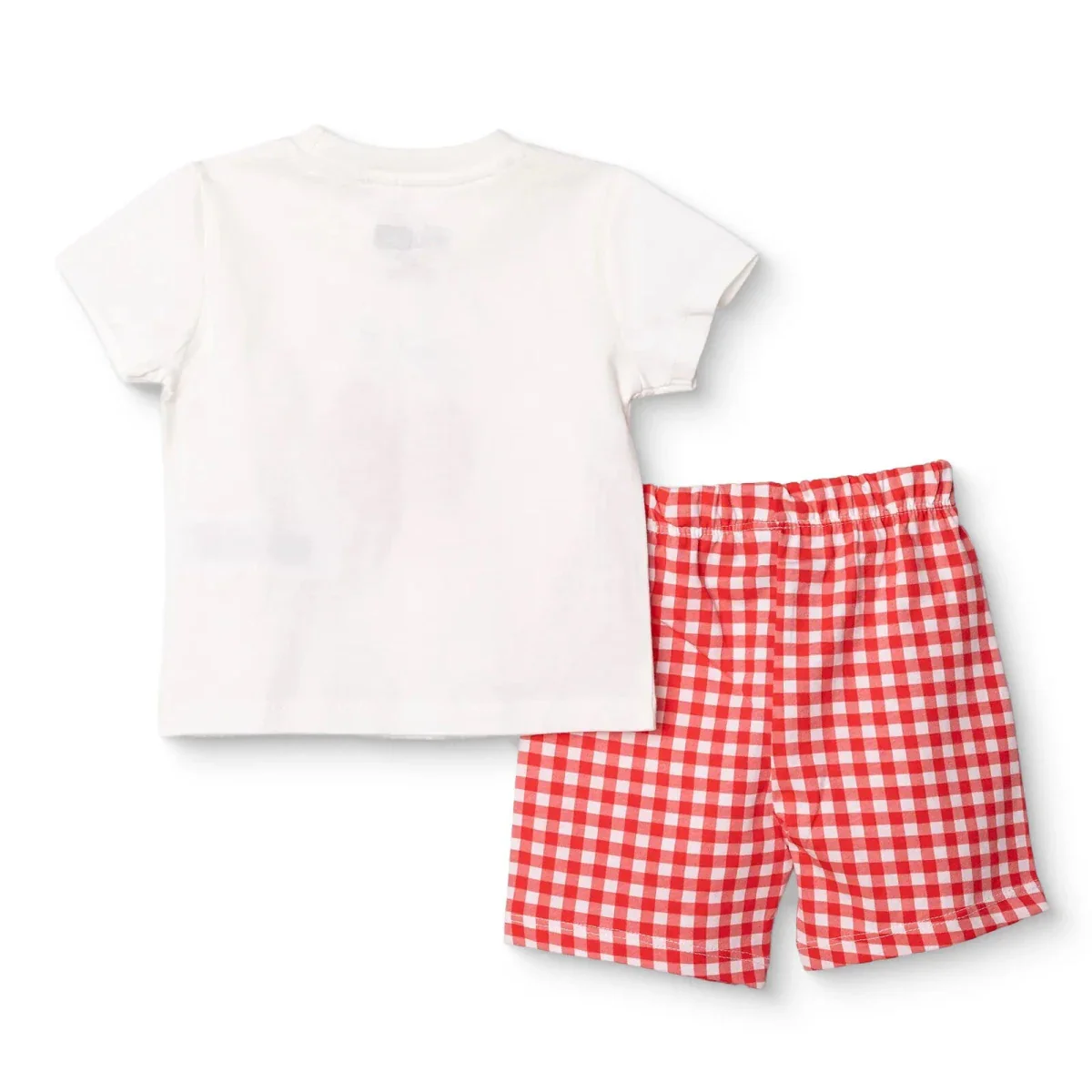 HelloBaby Girls Pyjamas Set Fruit Print Short Sleeve - Ecru - Image 2