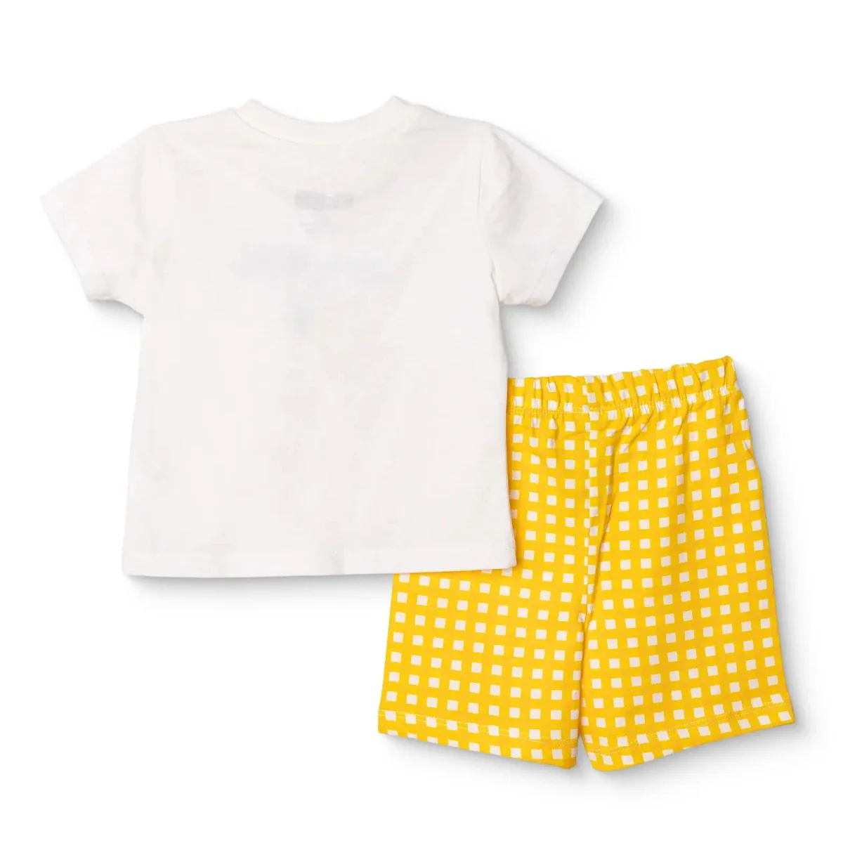 HelloBaby Girls Pyjamas Set Fruit Print Short Sleeve - Ecru - Image 2