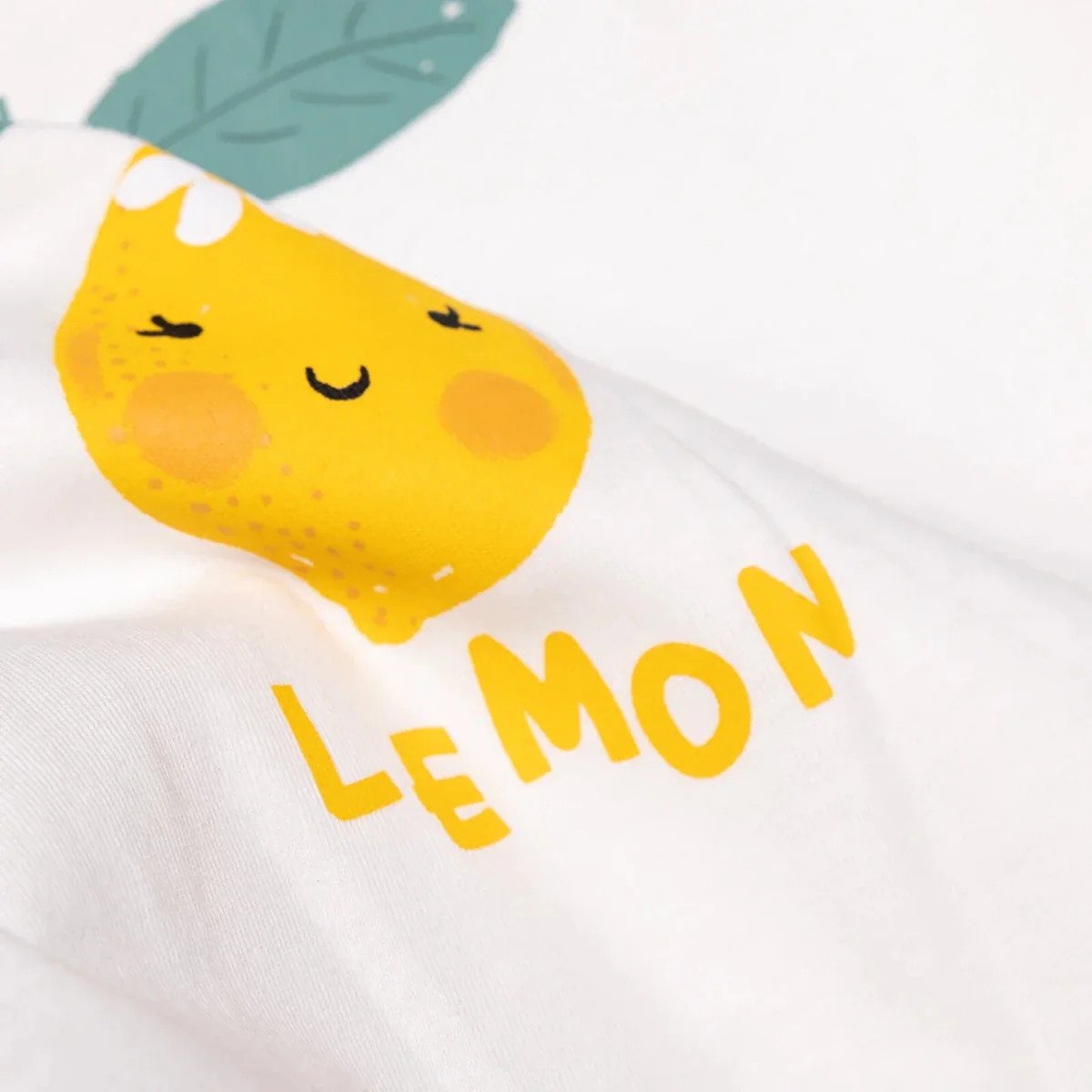 HelloBaby Girls Pyjamas Set Fruit Print Short Sleeve - Ecru - Image 6