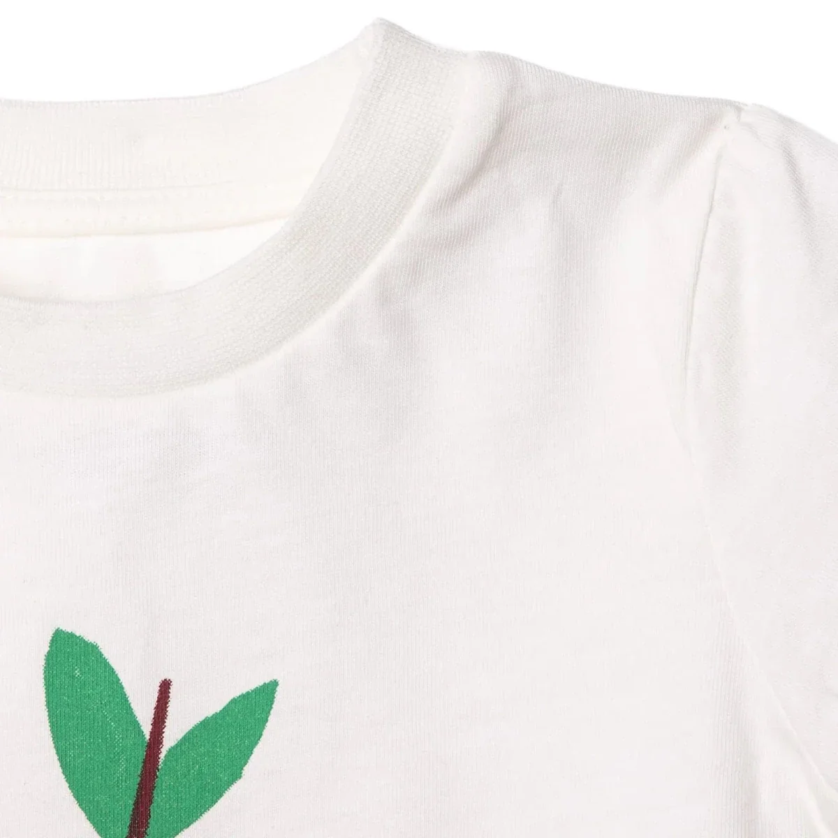 HelloBaby Girls Pyjamas Set Fruit Print Short Sleeve - Ecru - Image 4