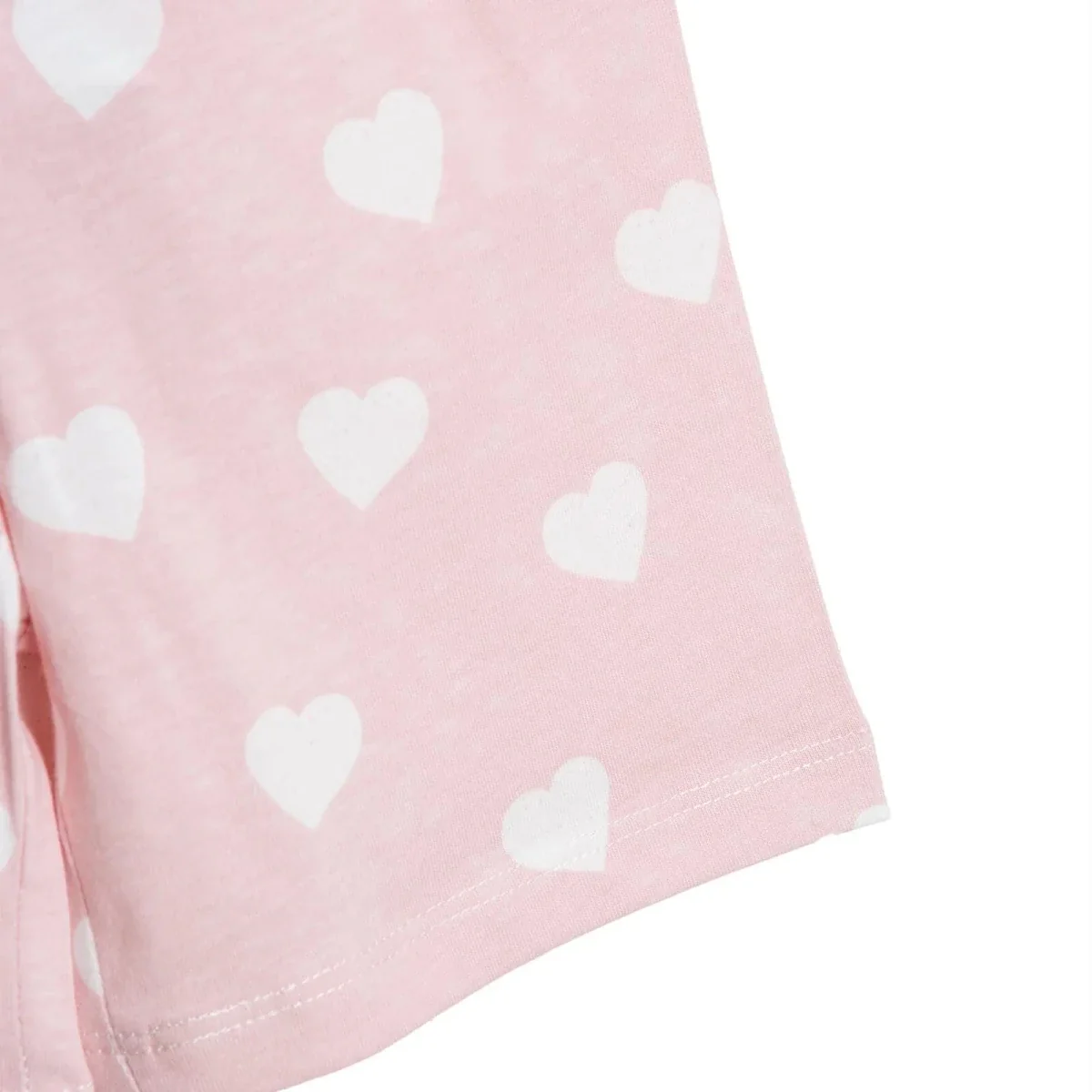 HelloBaby Girls Pyjamas Set Heart Short Sleeve Single Jersey - Pink - Image 7