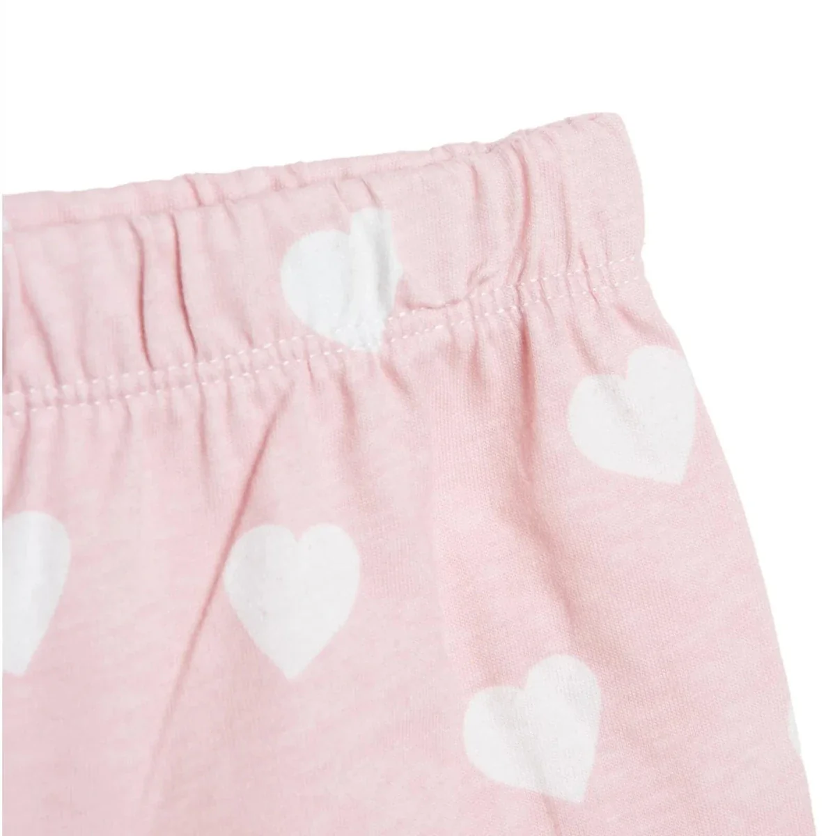 HelloBaby Girls Pyjamas Set Heart Short Sleeve Single Jersey - Pink - Image 8