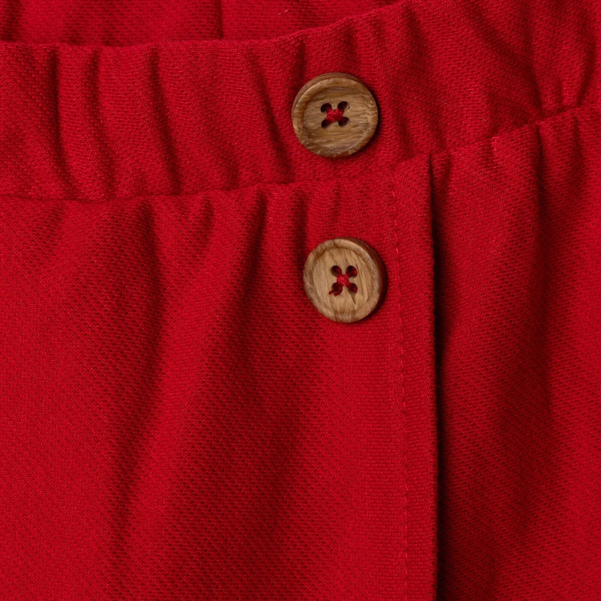HelloBaby Girls Shorts with Buttons  Short Leg - Red - Image 5