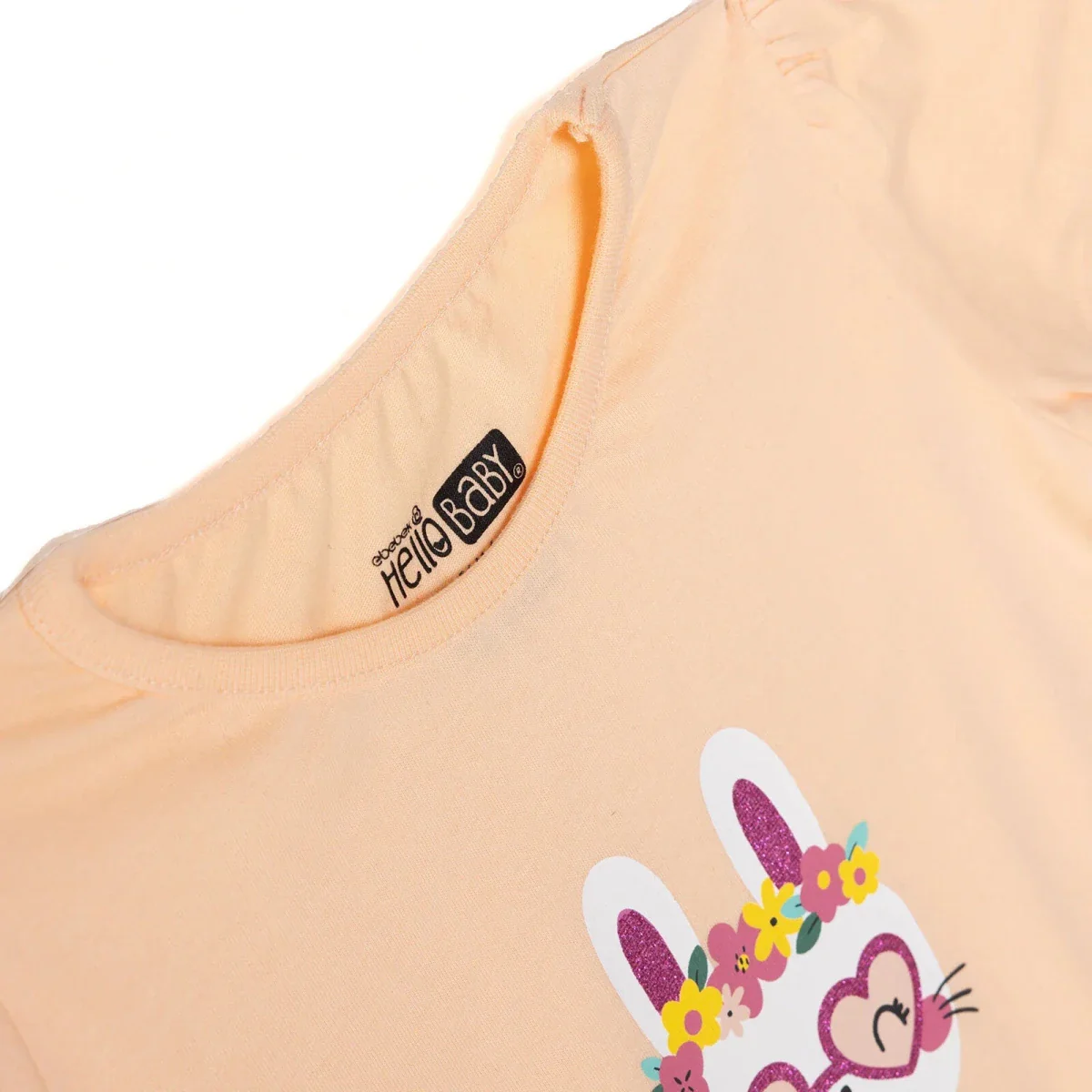 HelloBaby Girls T-shirt Animal Print Crew Neck Short Sleeve - Salmon - Image 6