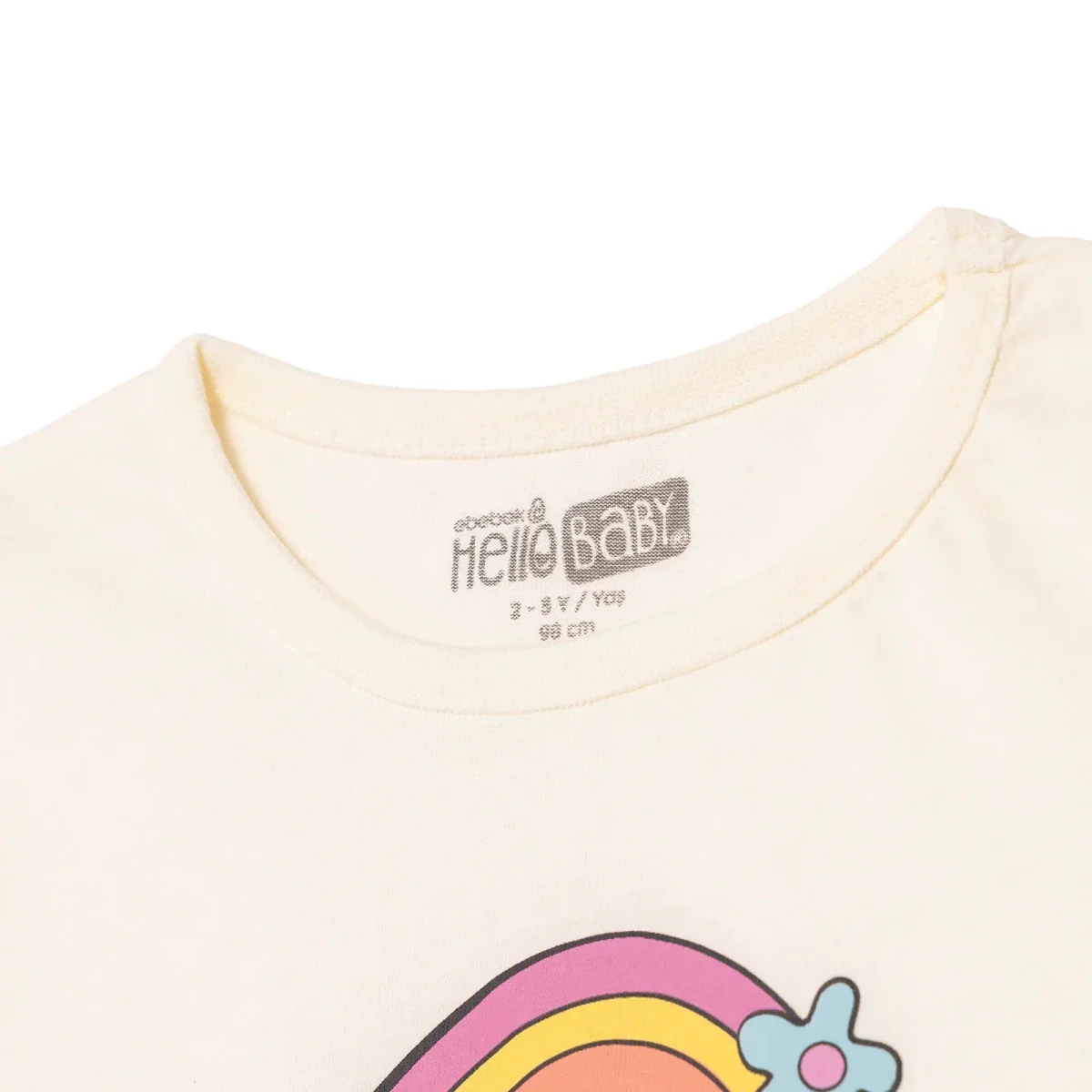 HelloBaby Girls T-shirt Cherry Print - Ecru - Image 7