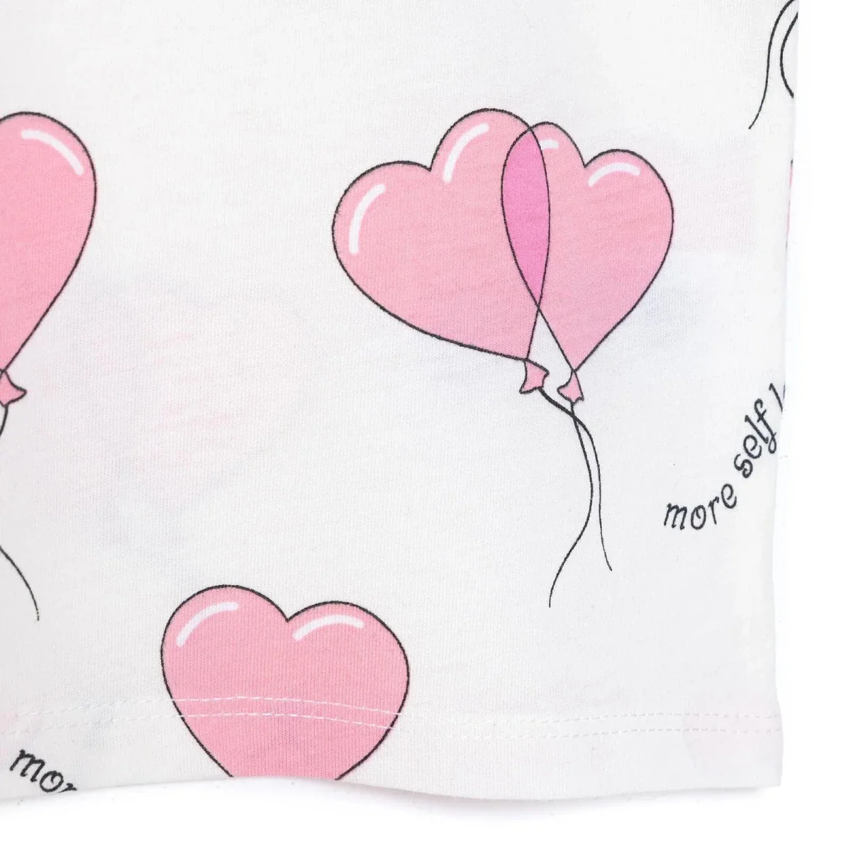 HelloBaby Girls T-shirt Heart Print - Ecru - Image 6