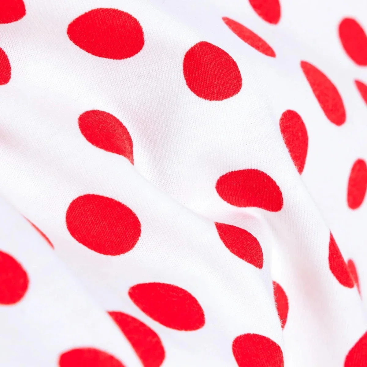 HelloBaby Girls T-shirt Polka Dot Print Crew Neck Short Sleeve - Red - Image 6