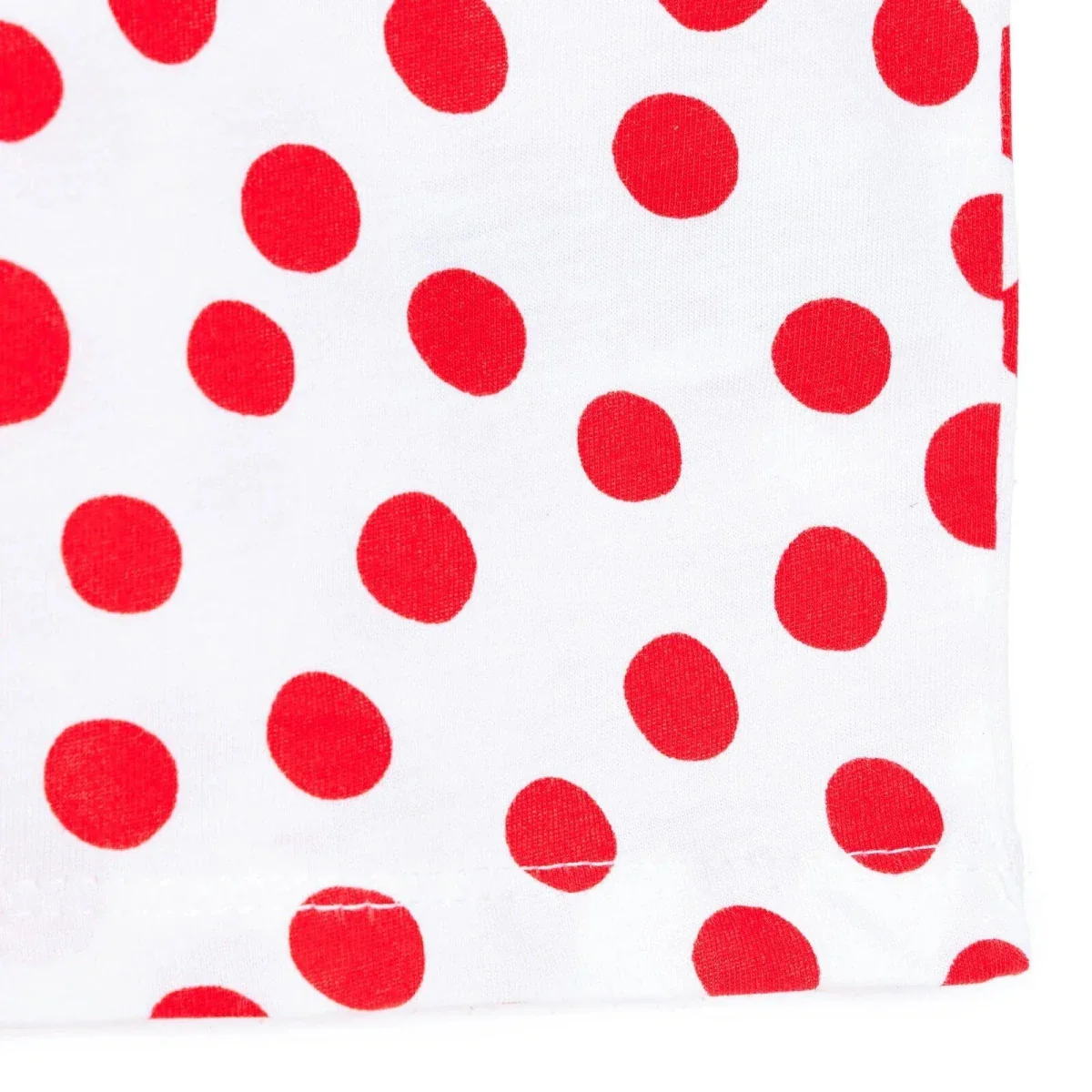 HelloBaby Girls T-shirt Polka Dot Print Crew Neck Short Sleeve - Red - Image 7