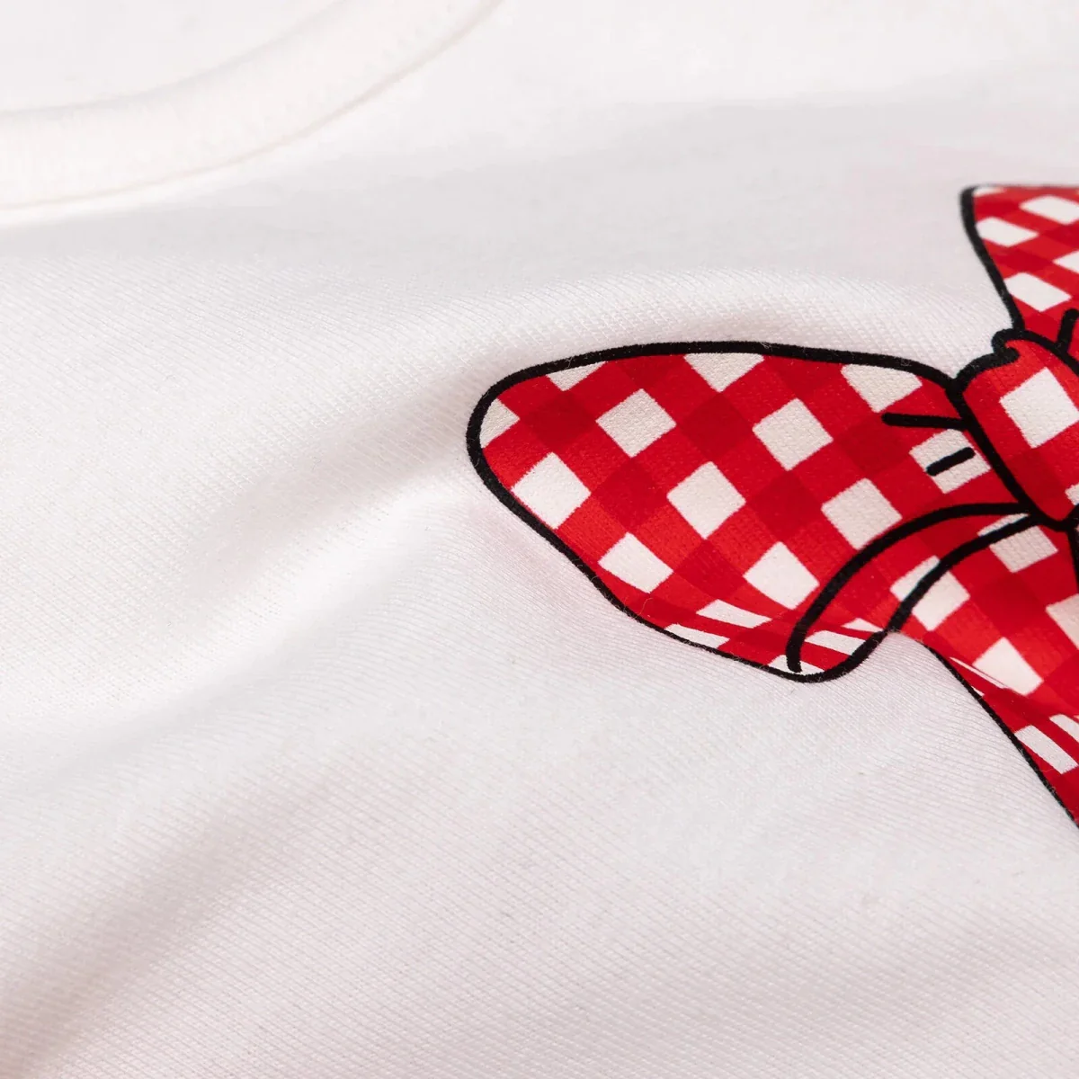 HelloBaby Girls T-shirt & Shorts Set Bow Print - Ecru - Image 6