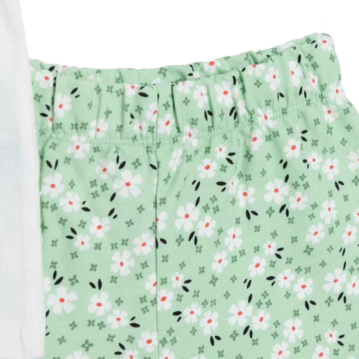 HelloBaby Girls T-shirt & Shorts Set Princess Print - Ecru - Image 4