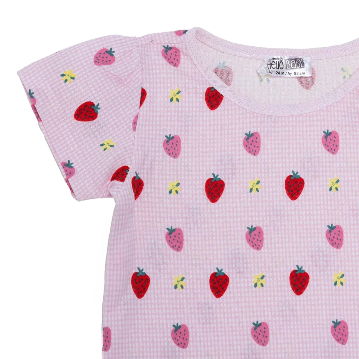 HelloBaby Girls T-shirt & Shorts Set Print - Pink Printed - Image 5