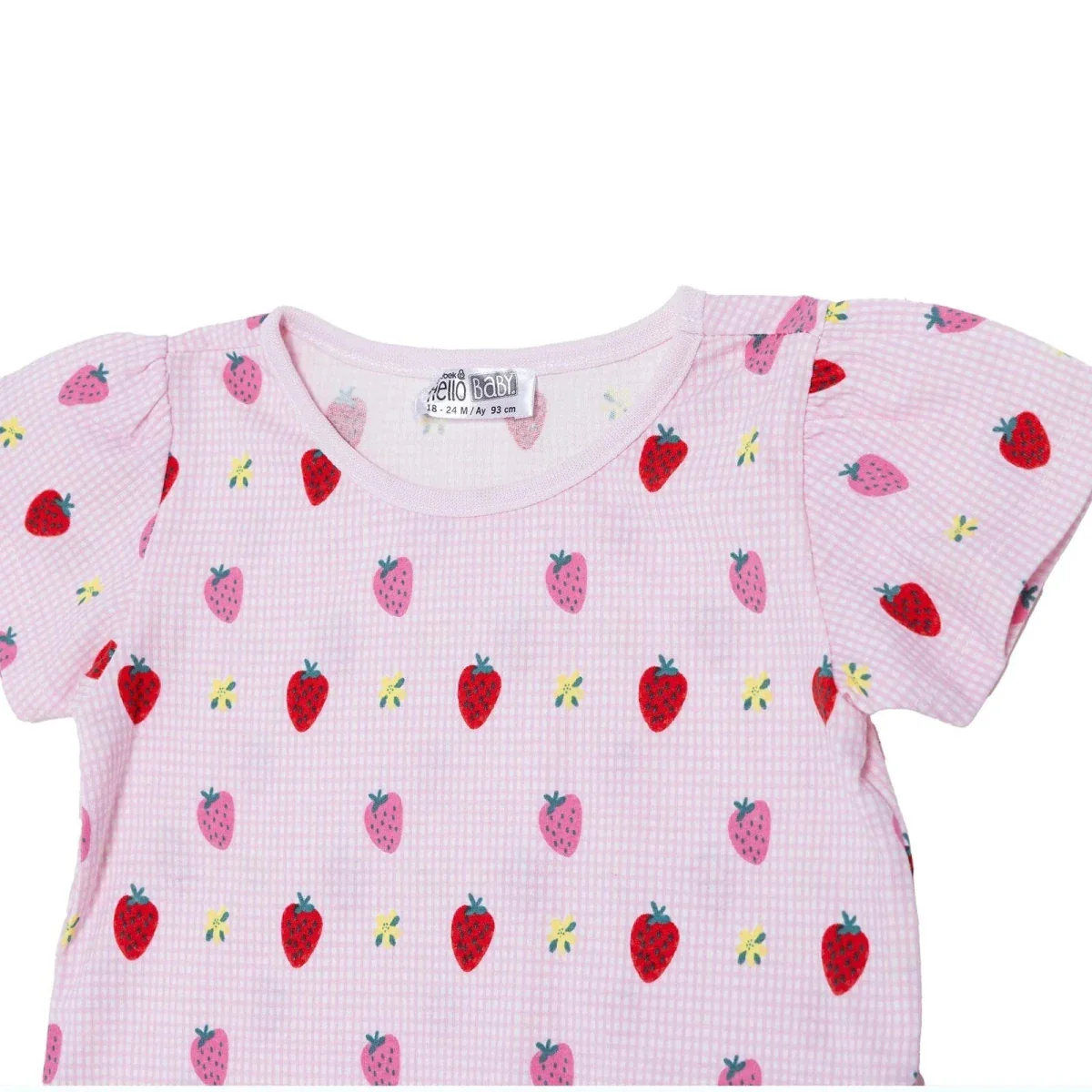 HelloBaby Girls T-shirt & Shorts Set Print - Pink Printed - Image 7