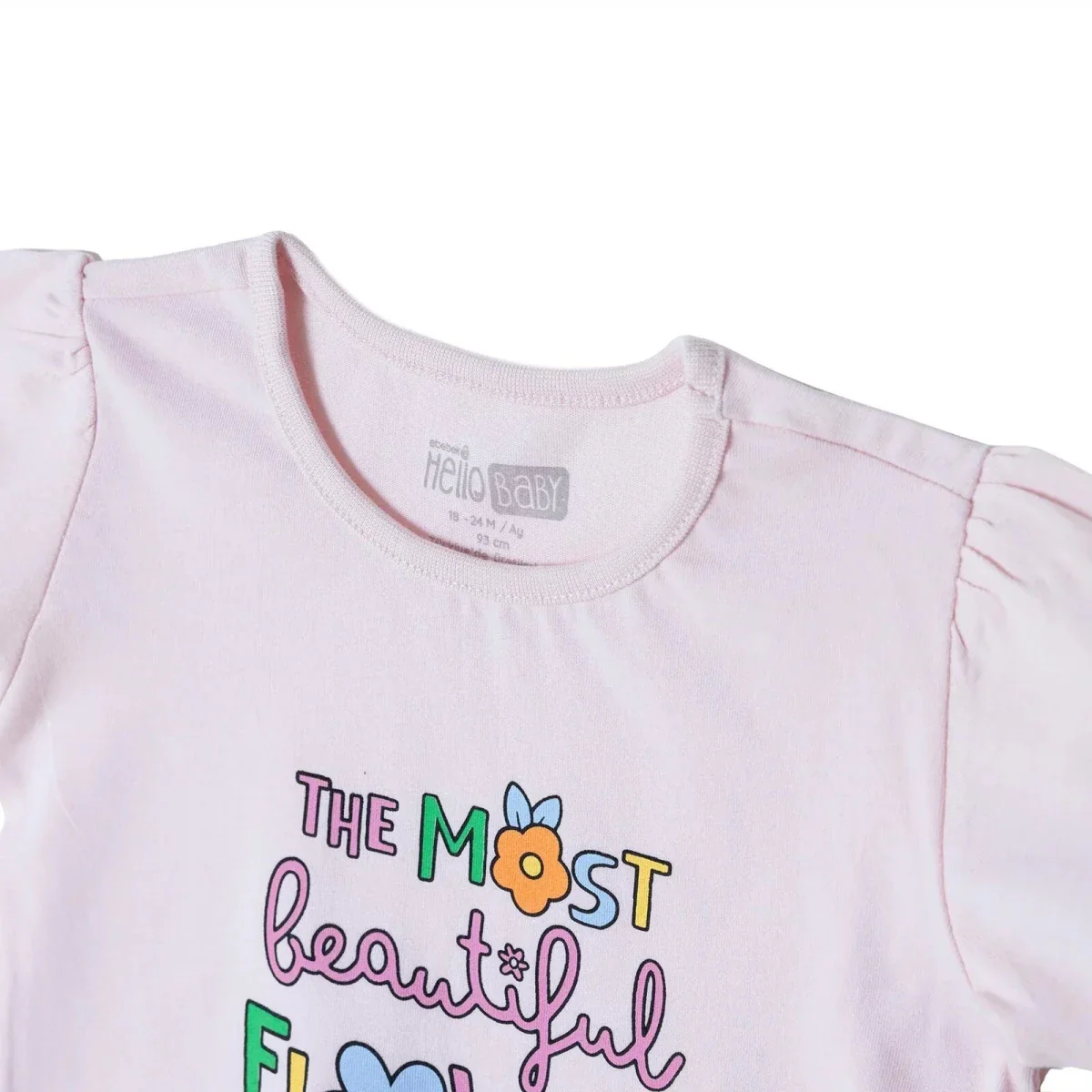 HelloBaby Girls T-shirt Slogan Print - Salmon - Image 3
