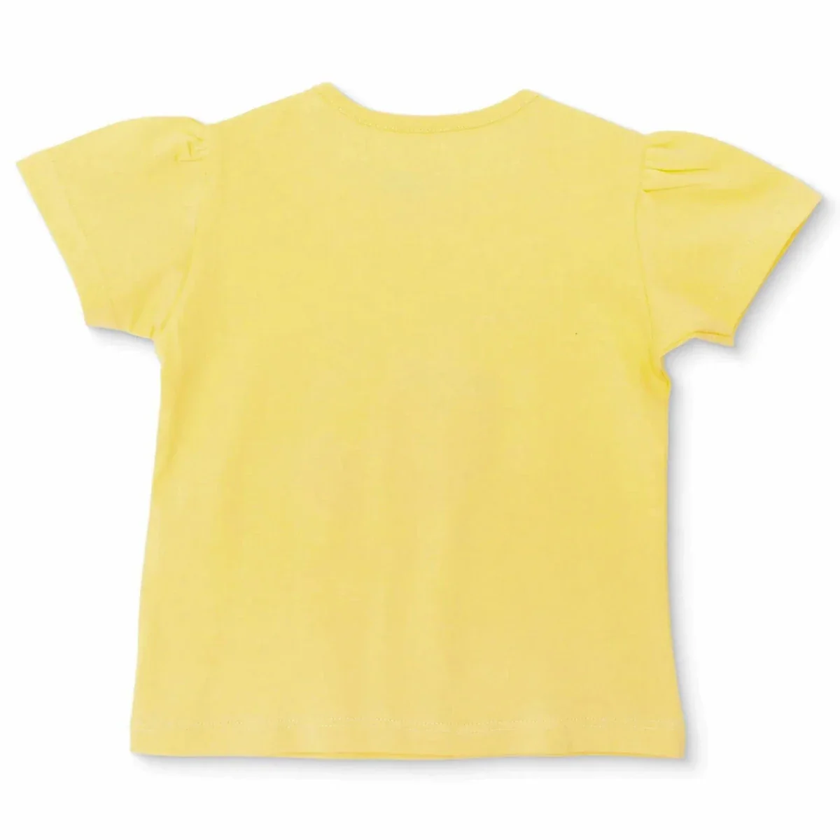 HelloBaby Girls T-shirt Strawberry Print Crew Neck Short Sleeve - Yellow - Image 2