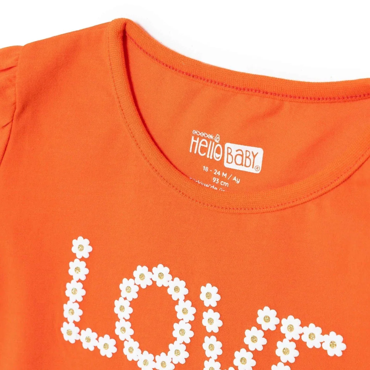 HelloBaby Girls T-shirt Text Print - Coral - Image 3