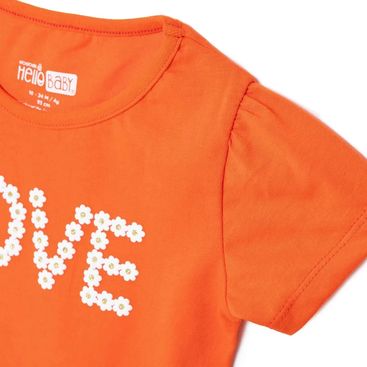 HelloBaby Girls T-shirt Text Print - Coral - Image 7