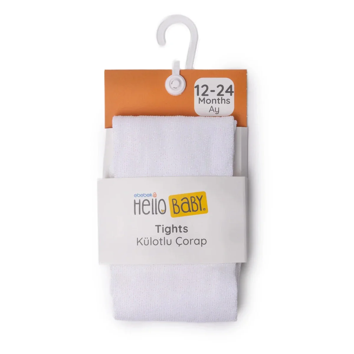 HelloBaby Girls Tights Cotton Rich - White - Image 8
