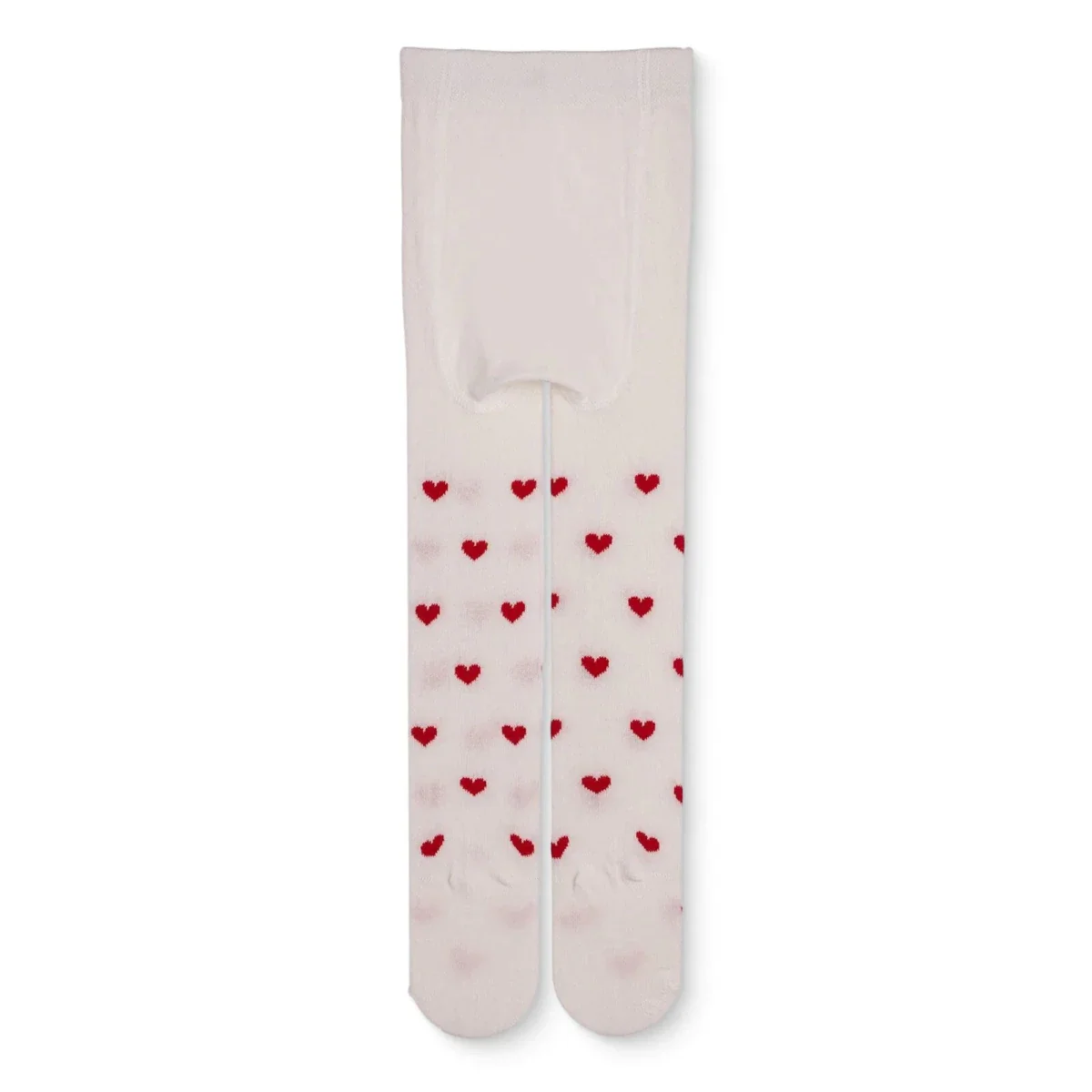 HelloBaby Girls Tights Heart - White - Image 2