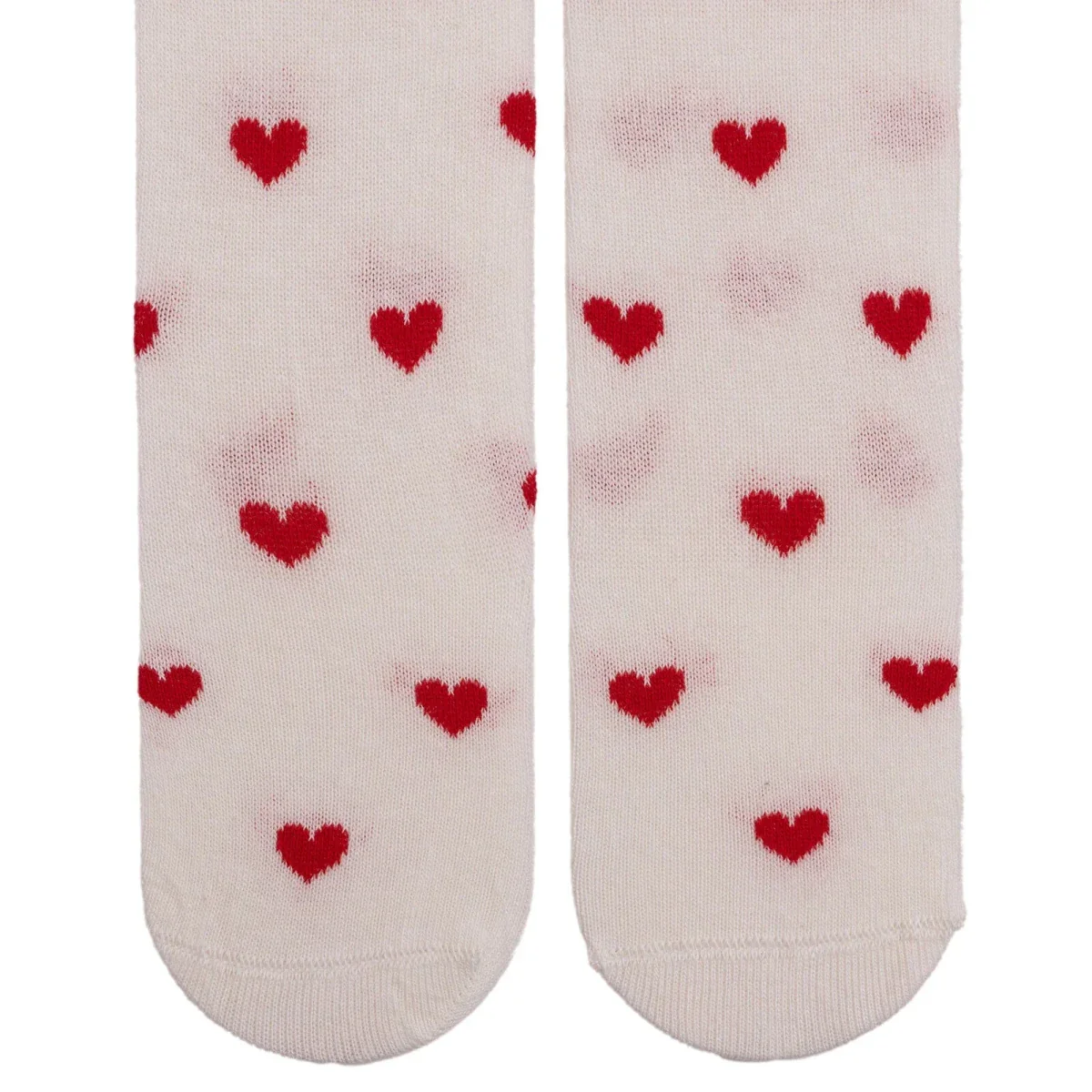 HelloBaby Girls Tights Heart - White - Image 3