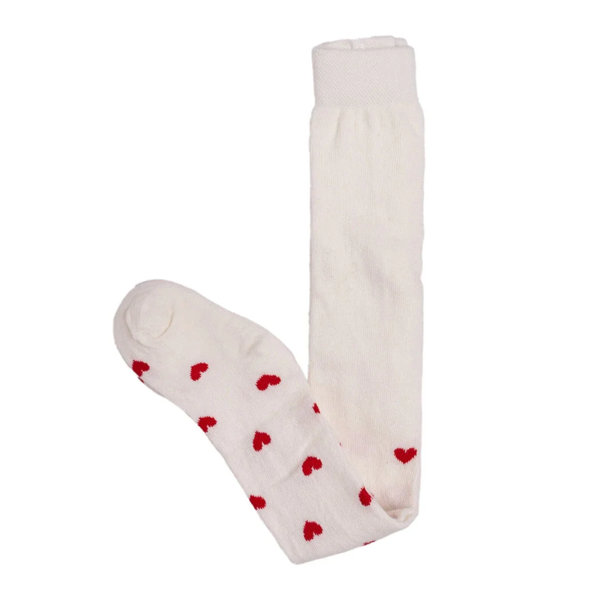 HelloBaby Girls Tights Heart - White - Image 6
