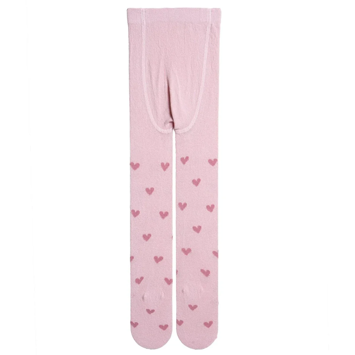 HelloBaby Girls Tights Heart Print - Pink - Image 2