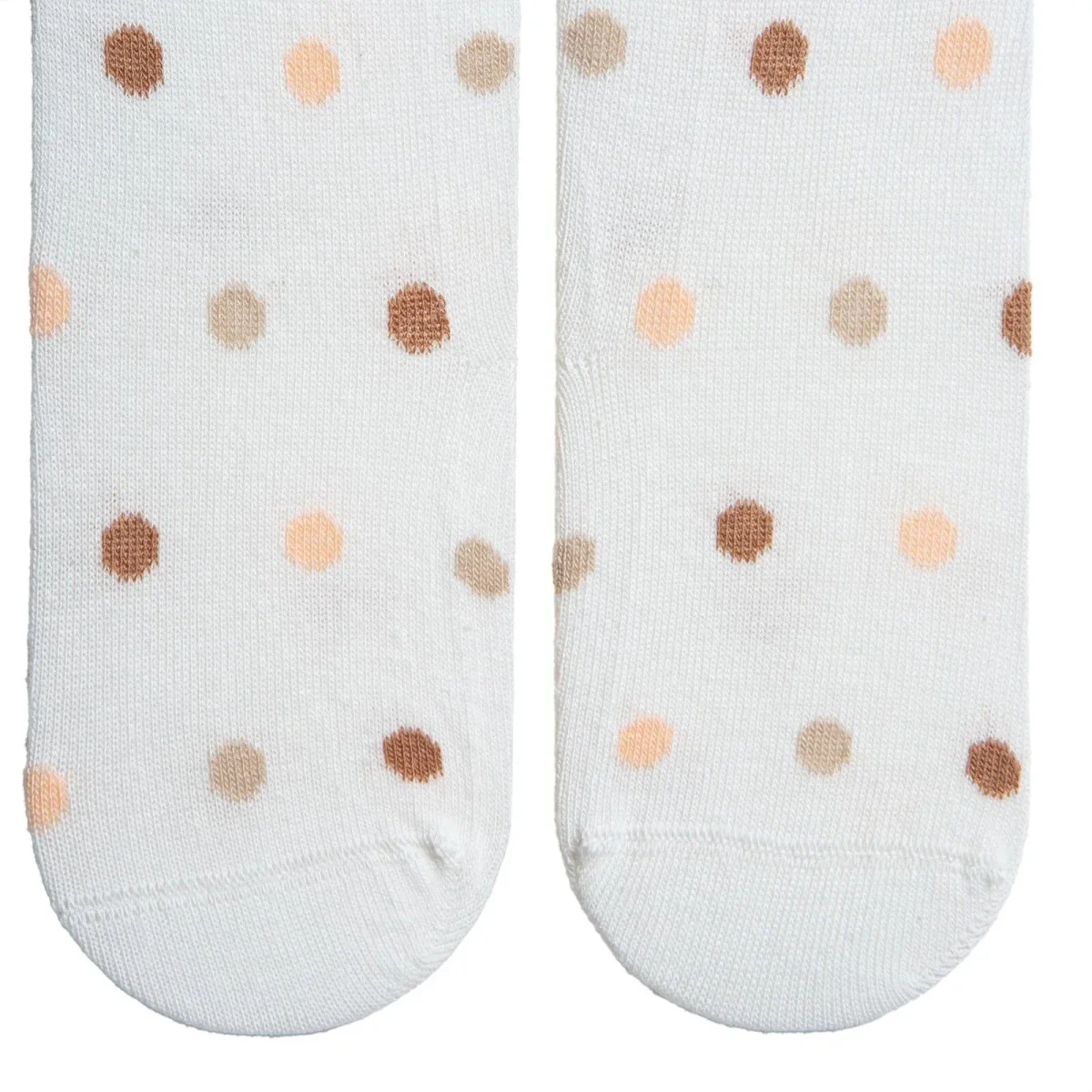 HelloBaby Girls Tights Polka Dot Print - Beige - Image 5