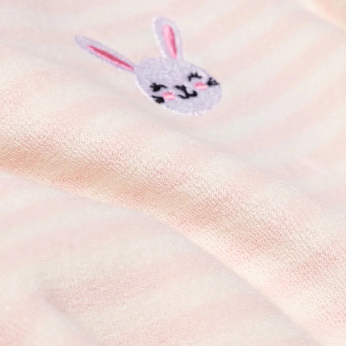 HelloBaby Girls Velvet Pyjama Set Striped Crew Neck Long Leg Long Sleeve - Pink - Image 7
